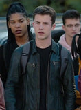 Dylan Minnette 13 Reasons Why Leather Jacket