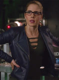 Emily Bett Rickards Arrow Leather Jacket