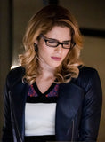 Emily Bett Rickards Arrow Leather Jacket