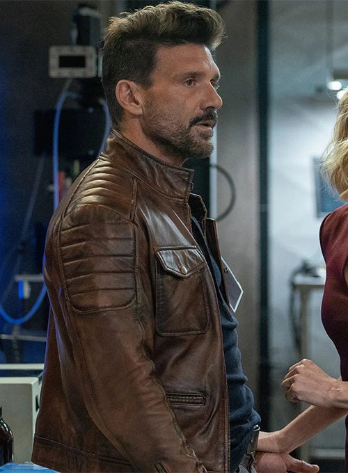 Frank Grillo Boss Level Leather Jacket