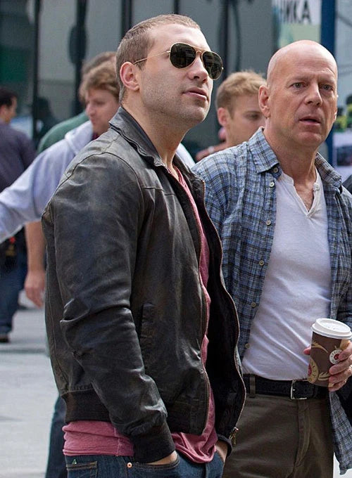 Jai Courtney A Good Day to Die Hard Leather Jacket