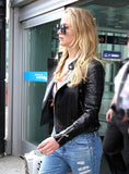 Jennifer Lawrence Leather Jacket #1