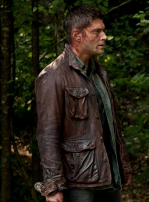 Jensen Ross Ackles Supernatural Season 7 Leather Jacket