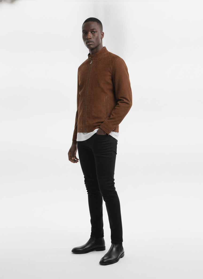 Jim Morrison Suede Jacket – Qawach Leather