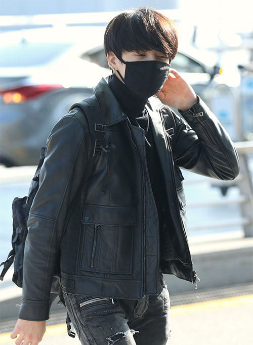 Jungkook Leather Jacket #1