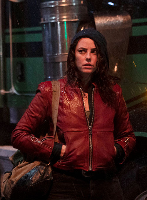 Kaya Scodelario Resident Evil Leather Jacket