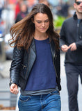 Keira Knightley Leather Jacket #1