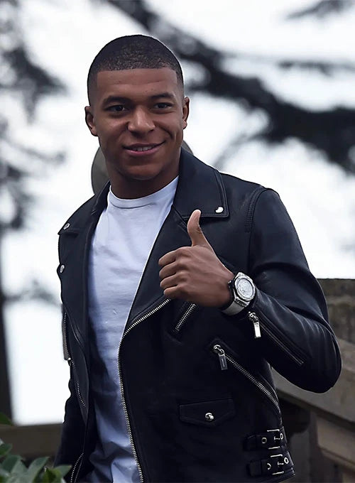 Kylian Mbappe Leather Jacket