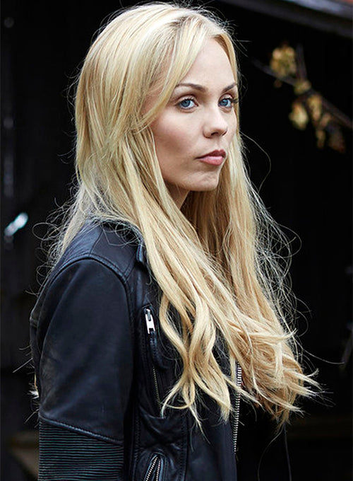 Laura Vandervoort Bitten Leather Jacket