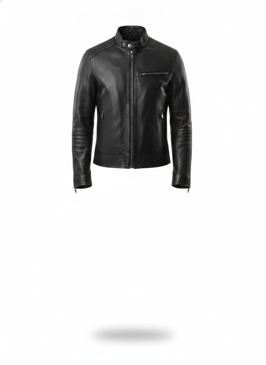 men-black-leather-jacket - ghost_front