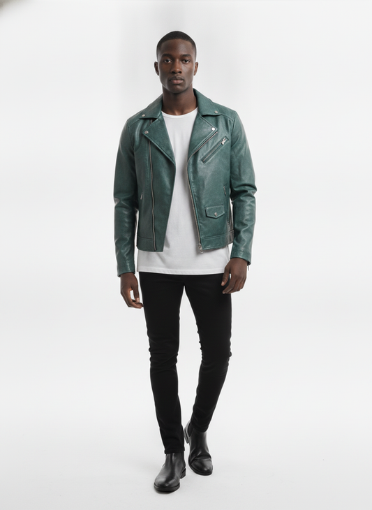 men-teal-green-solid-biker-jacket - vton_front