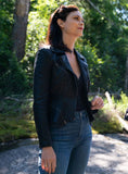 Morena Baccarin Last Looks Leather Jacket