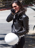 Olivia Munn Leather Jacket