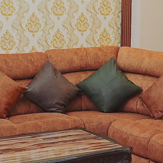 QAWACH genuine leather pillow cover video