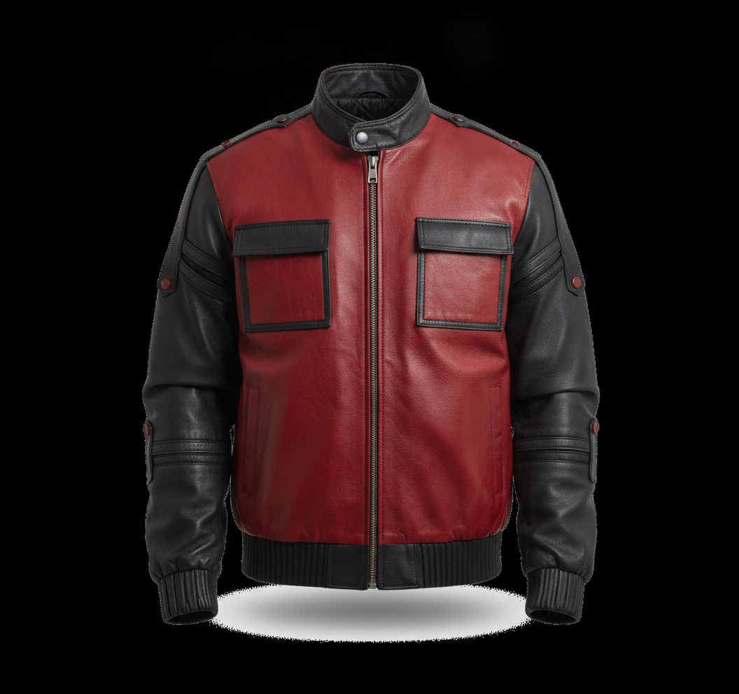 qawach-marty-mcfly-back-to-the-future-part-2-michael-j-fox-real-leather-jacket-lambskin - ghost_front