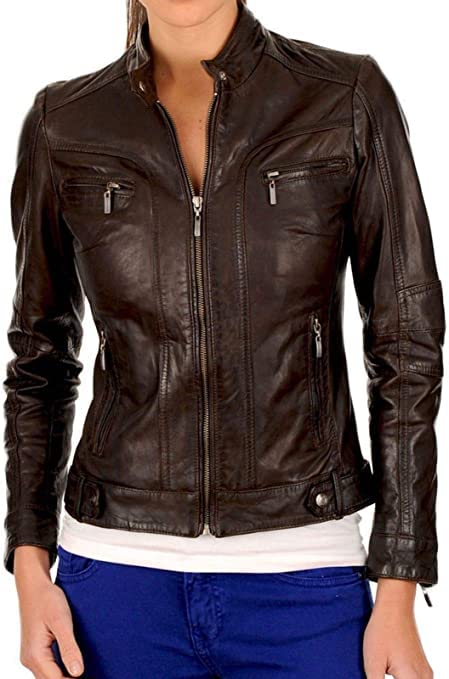 Women's leather jacket