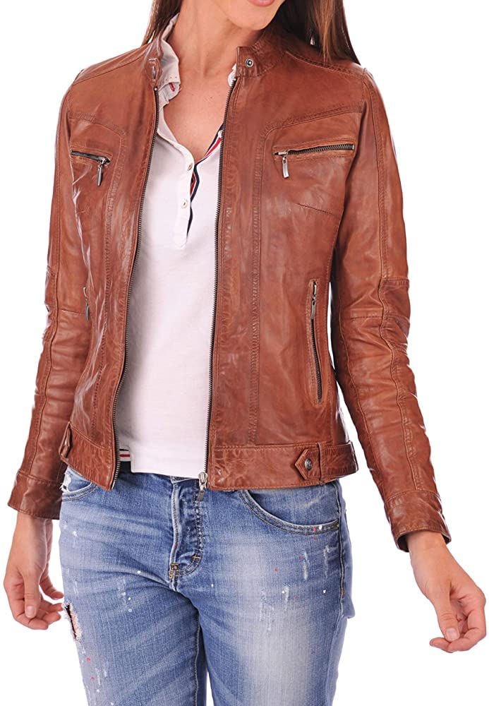Women's leather jacket