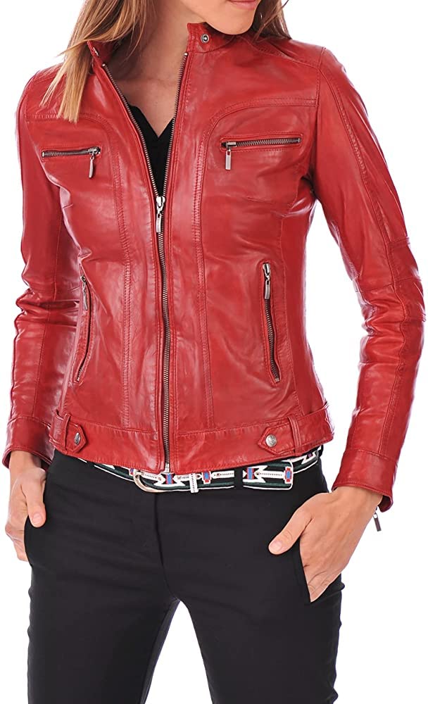 Women's leather jacket