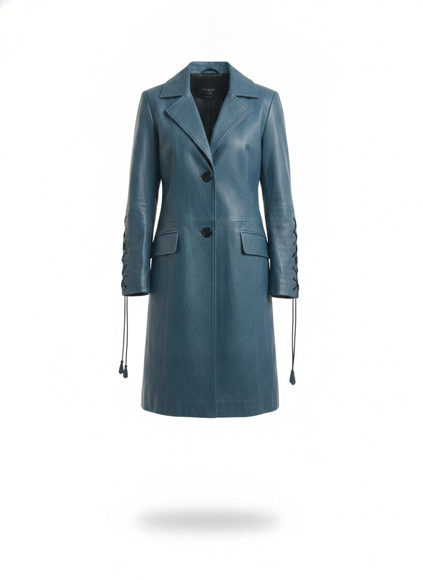 rita-ora-leather-long-coat - ghost_front