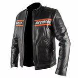 Harley Davidson Men's Vintage Motorcycle Distressed Genuine Leather Biker Jacket