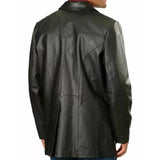 Qawach Brand New Men's Genuine soft Lambskin Leather Blazer Jacket Two Button Coat Slim