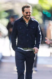 Qawach Ryan Reynolds Royal Blue Leather Trucker Jacket for Men Pure Suede Custom Made