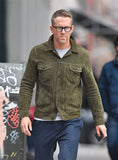 Qawach Ryan Reynolds Green Leather Trucker Jacket for Men Pure Suede Custom Made