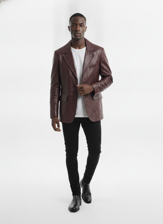 Johnny Depp Donnie Brasco Leather Blazer