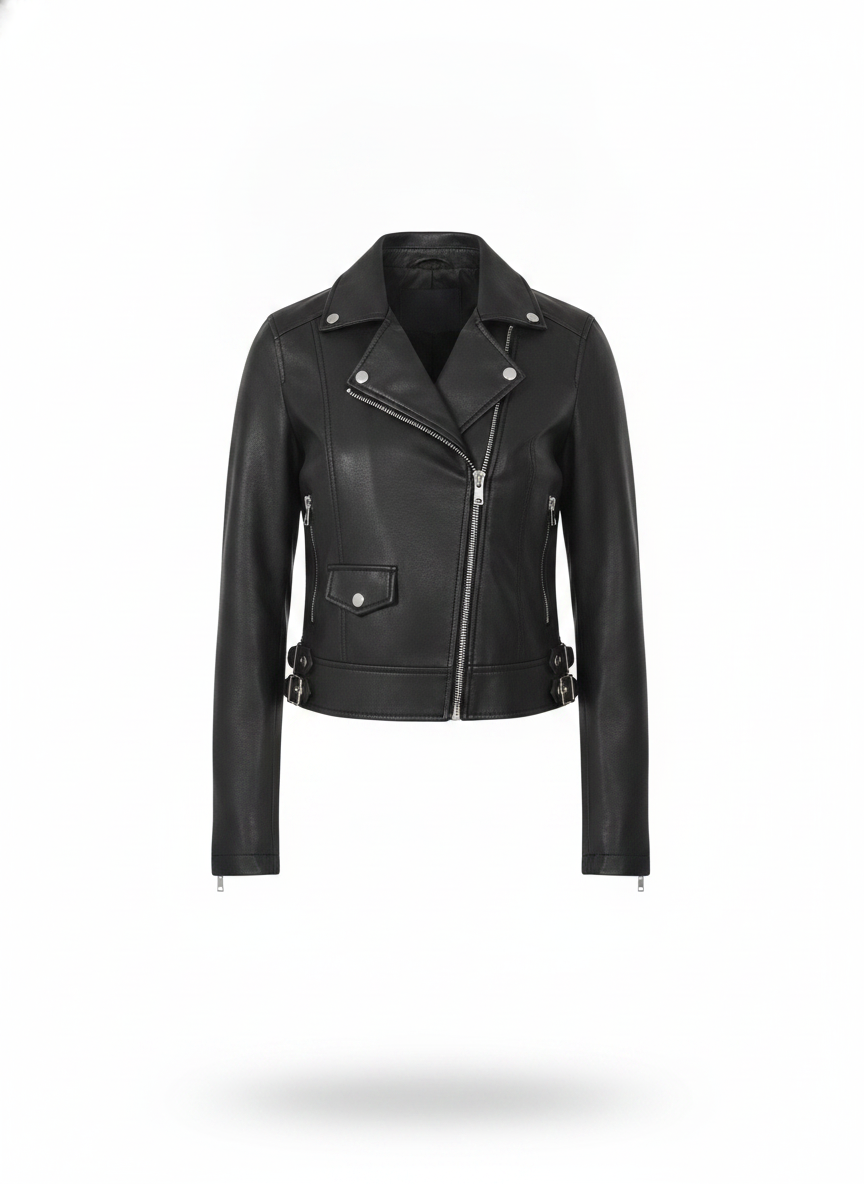 women-black-crop-biker-jacket - ghost_front