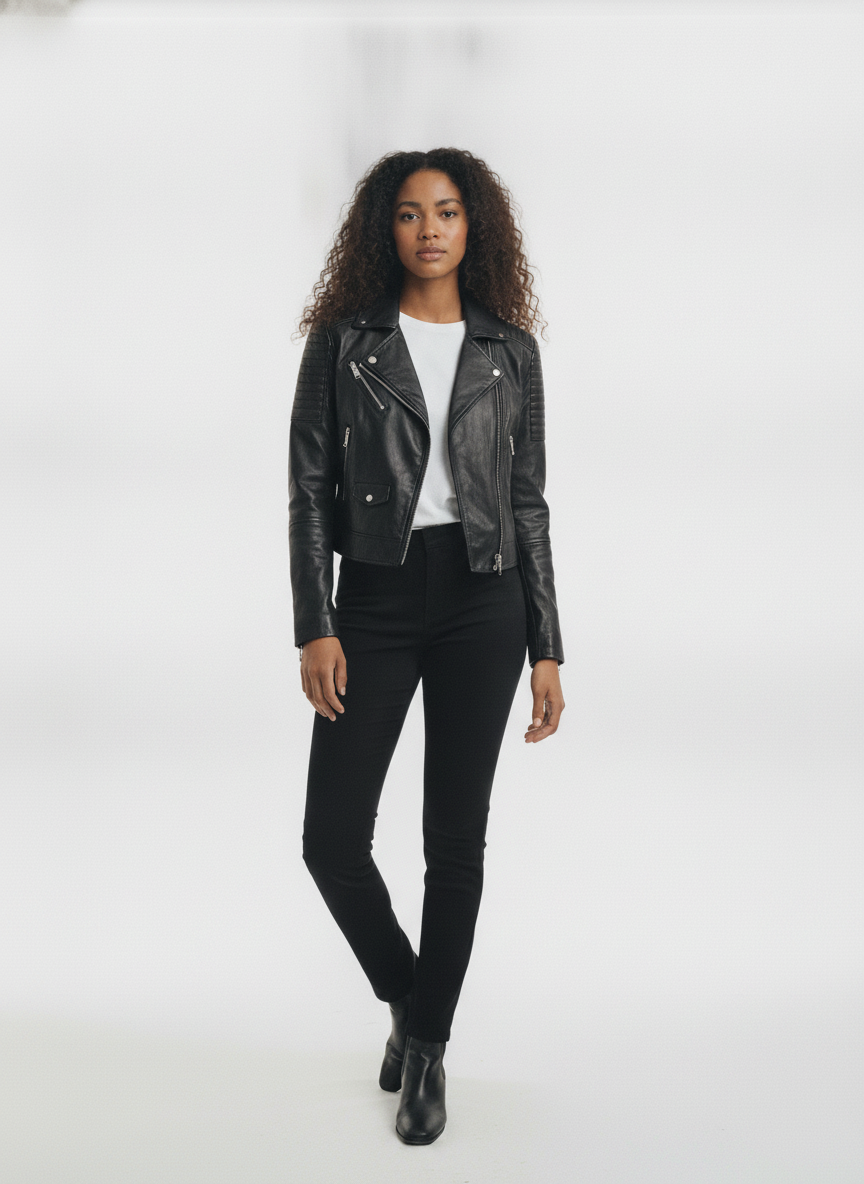 women-black-leather-crop-outdoor-biker-jacket - vton_front