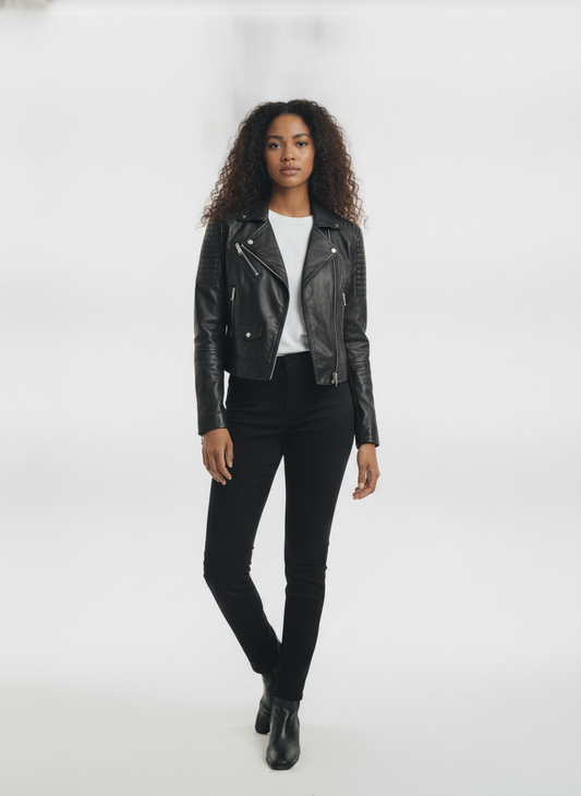 women-black-leather-crop-outdoor-biker-jacket - vton_front