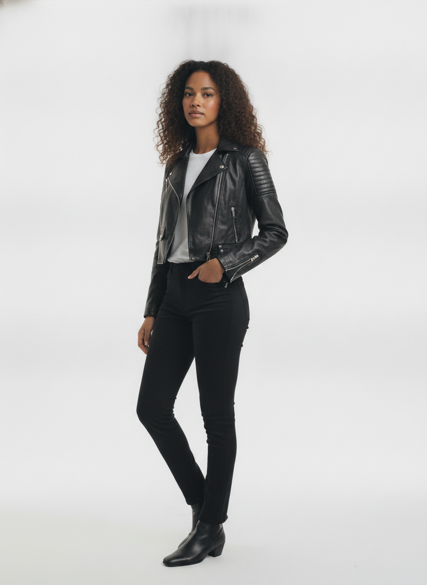 women-black-leather-crop-outdoor-biker-jacket - vton_side
