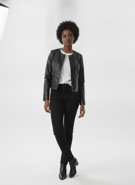 women-black-leather-crop-outdoor-tailored-jacket - vton_front