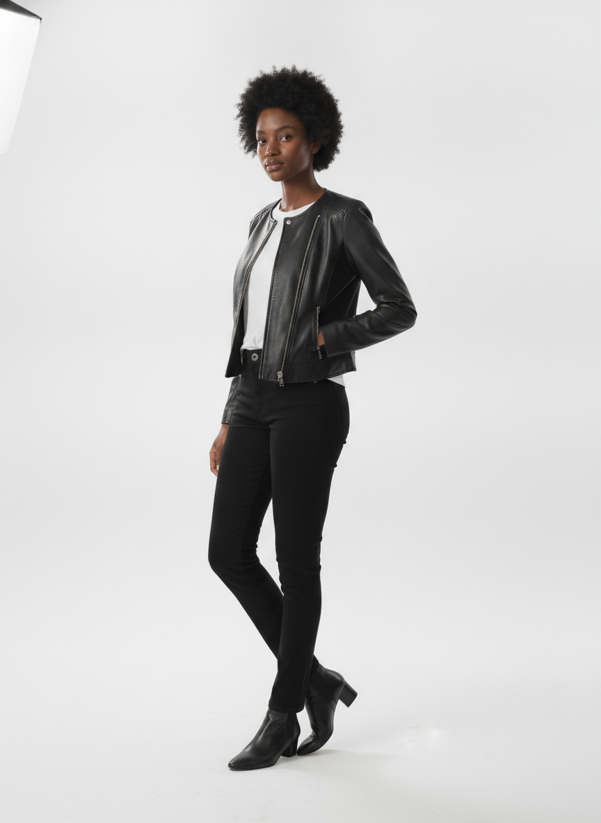 women-black-leather-crop-outdoor-tailored-jacket - vton_side