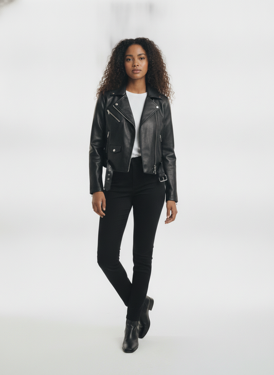 women-black-outdoor-biker-jacket - vton_front