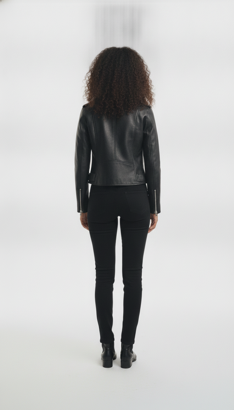 women-black-outdoor-biker-jacket - vton_rear