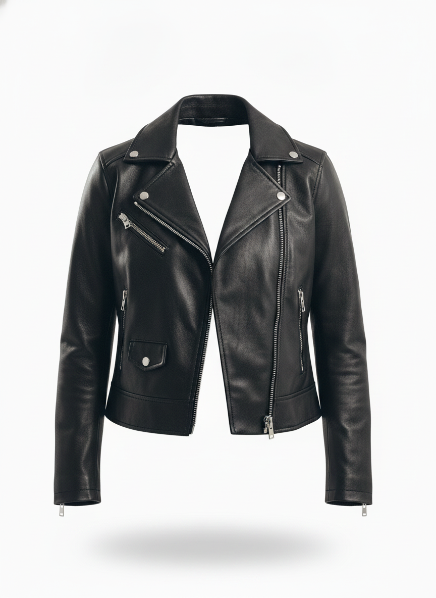 women-black-solid-asymmetric-closure-leather-biker-jacket - ghost_front