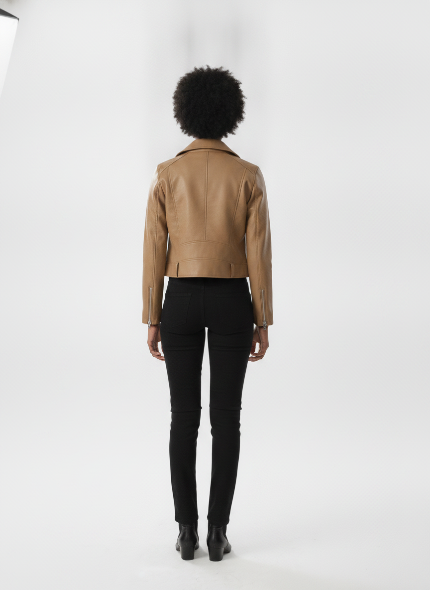women-brown-lightweight-crop-biker-jacket - vton_rear