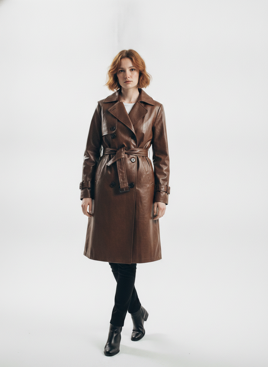 women-coffee-brown-solid-double-breasted-trench-coat - vton_front