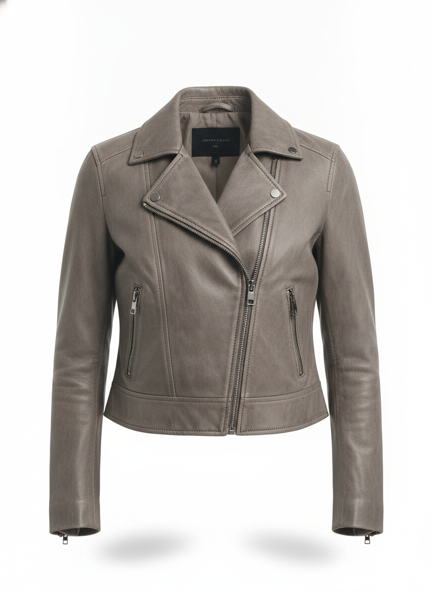 women-genuine-leather-crop-bomber-jacket - ghost_front