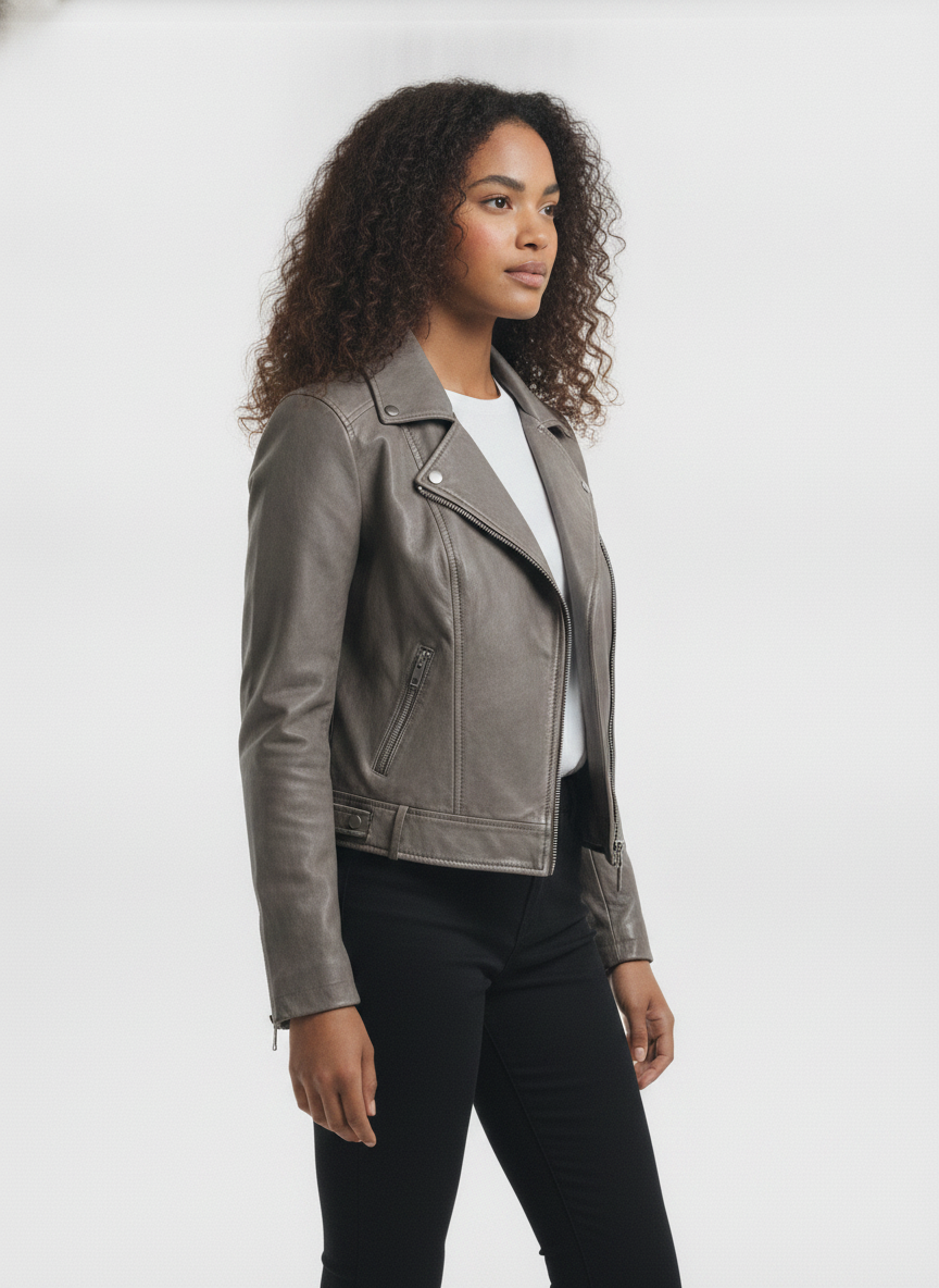 women-genuine-leather-crop-bomber-jacket - vton_side