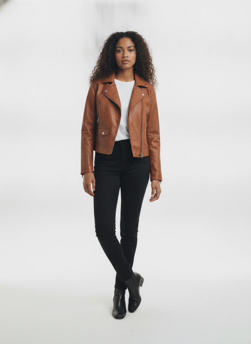 women-rust-brown-textured-biker-jacket - vton_front