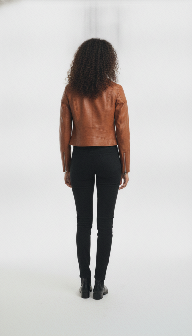 women-rust-brown-textured-biker-jacket - vton_rear