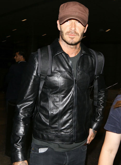 DAVID BECKHAM LEATHER JACKET STYLE # 3