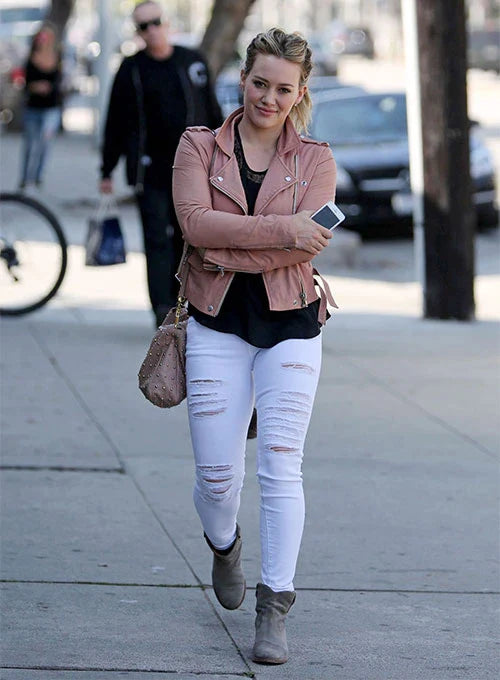 HILARY DUFF LEATHER JACKET