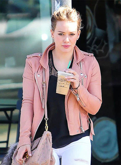 HILARY DUFF LEATHER JACKET