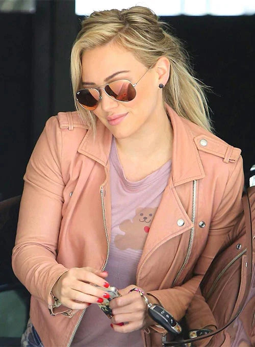 HILARY DUFF LEATHER JACKET