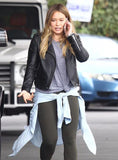 HILARY DUFF LEATHER JACKET STYLE # 3