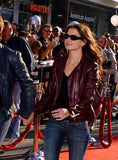 KATIE HOLMES LEATHER JACKET

