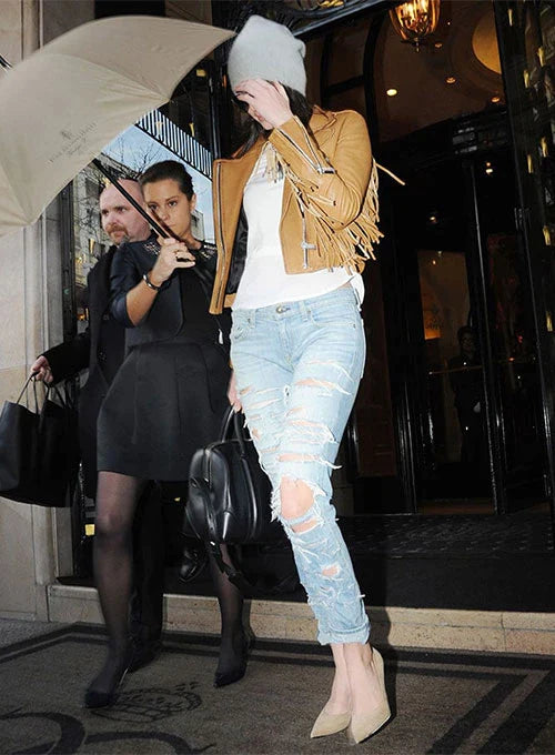 KENDALL JENNER LEATHER JACKET STYLE # 3